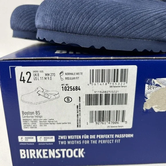 Birkenstock Boston “Corduroy Indigo” 2024 - Picture 4 of 4